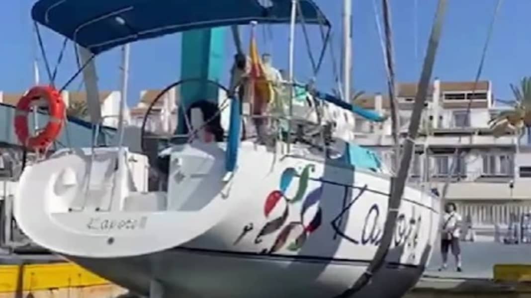Copa del Rey Mapfre: Rudder off - renewed orca interaction with regatta participant