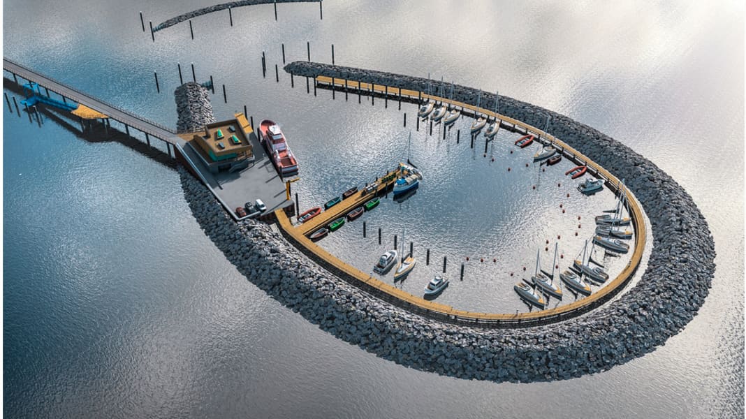 Port de l'île de Prerow : pas prêt avant mi-juillet - la faute à un hiver tempétueux