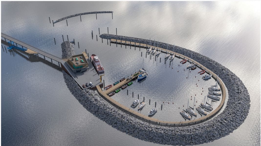 Fischland-Darß-Zingst: Bau des Inselhafens Prerow hat begonnen