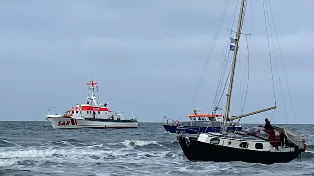 Seenotfall: Zwei Boote an der deutschen Ostseeküste gestrandet
