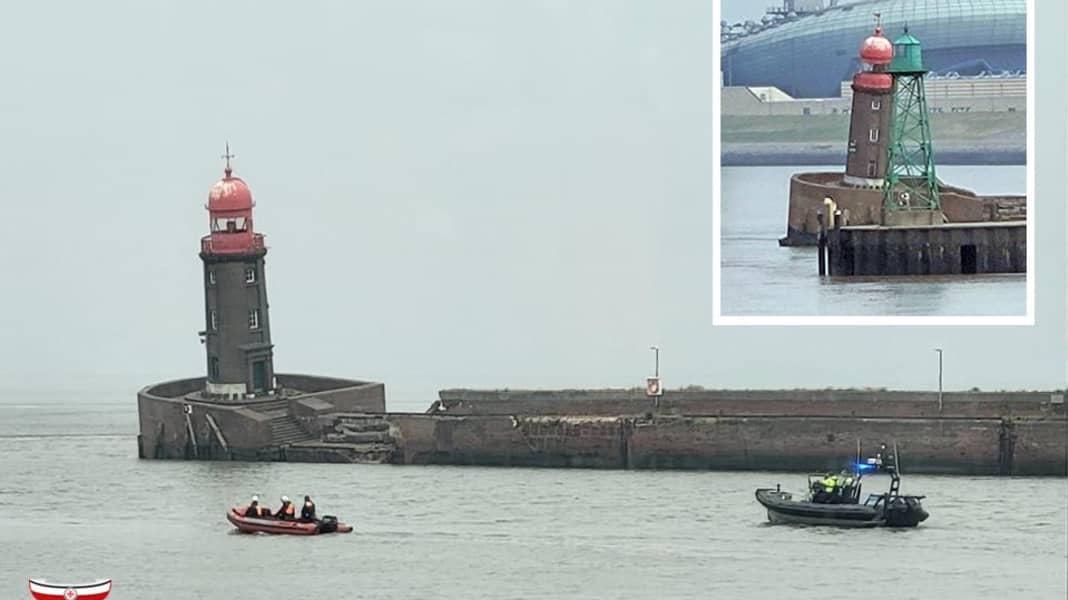 Bremerhaven : le phare de l'embouchure de la Geeste menace de s'écrouler