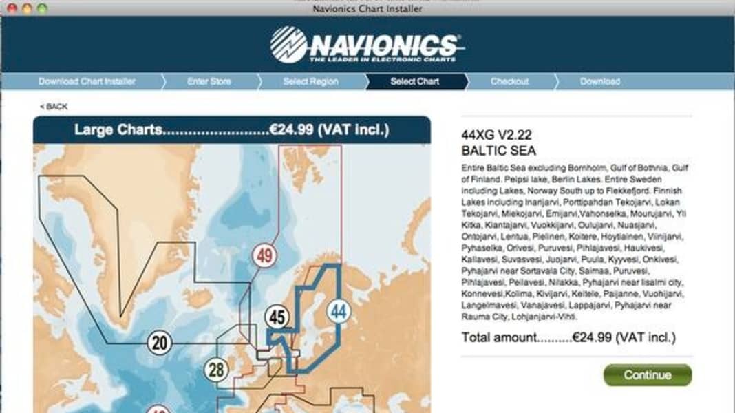 Software: Navigazione economica per PC di Navionics