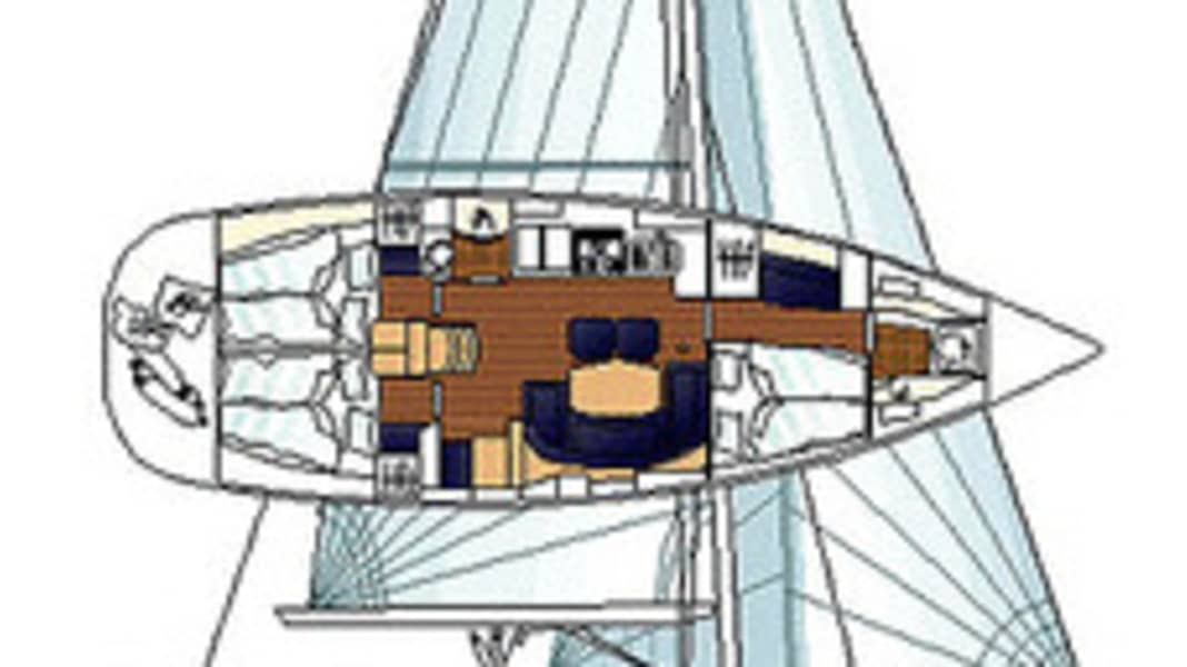Océanis 411 Clipper: Bénéteau apre le stanze