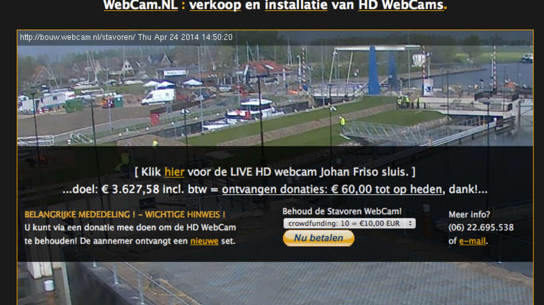 Holland: Who will save the webcam in Stavoren?