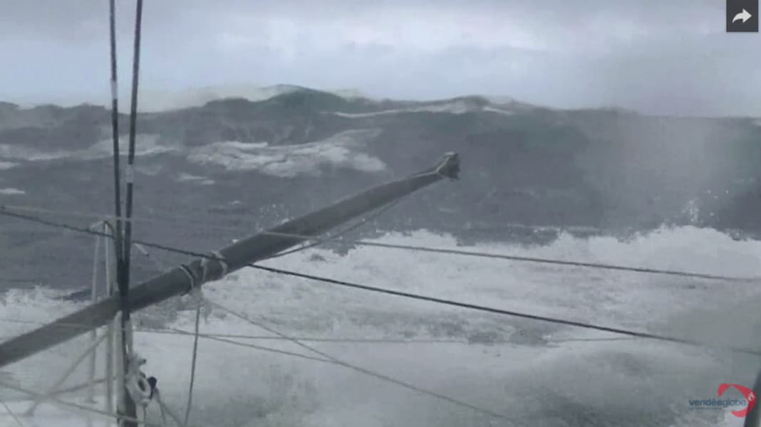 Vendée Globe: immagini crude della tempesta