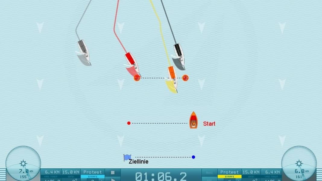 Gioco al computer: allenamento alla regata con un clic del mouse