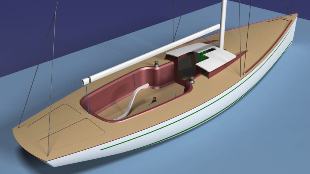 26' Green Daysailer (voilier de jour) : L'alternative verte : le bateau en lin