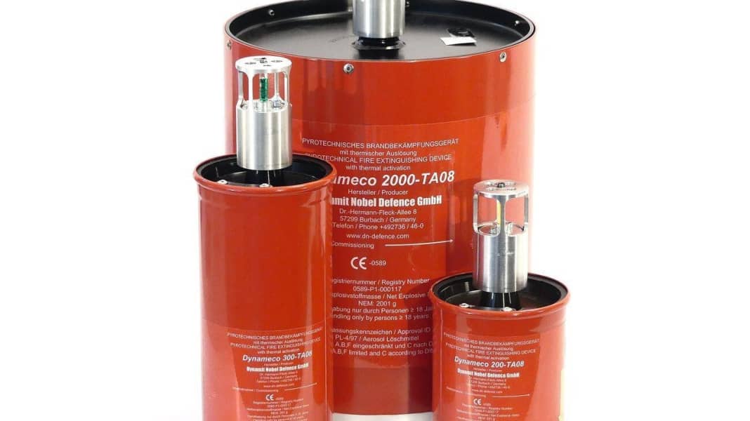 Safety: Automatic fire extinguisher