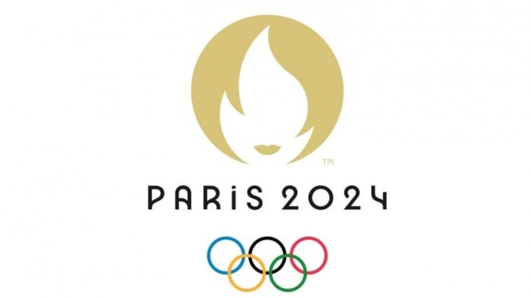 Olympia Emblem für Paris 2024 Medaille, Flamme und Marianne YACHT