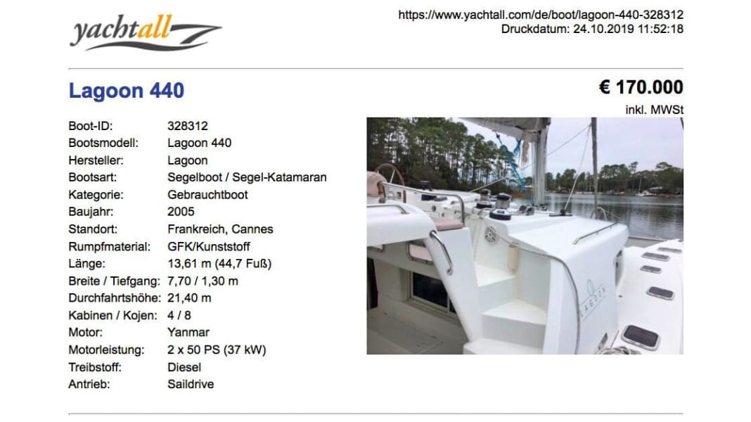 Crime: New scam when buying a yacht