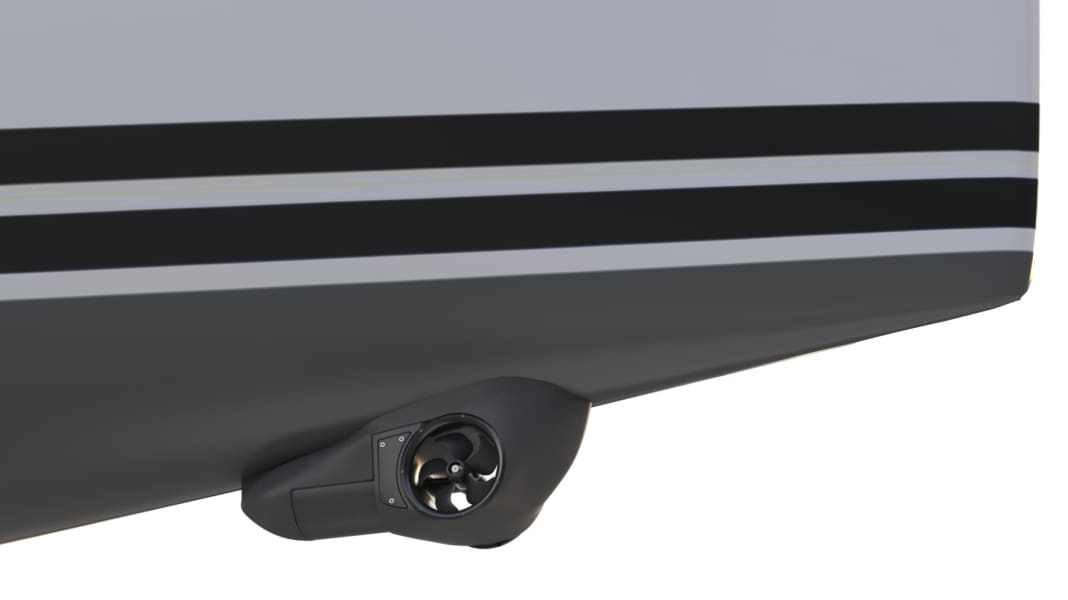 Propulsion: External bow thruster: low resistance & easy installation