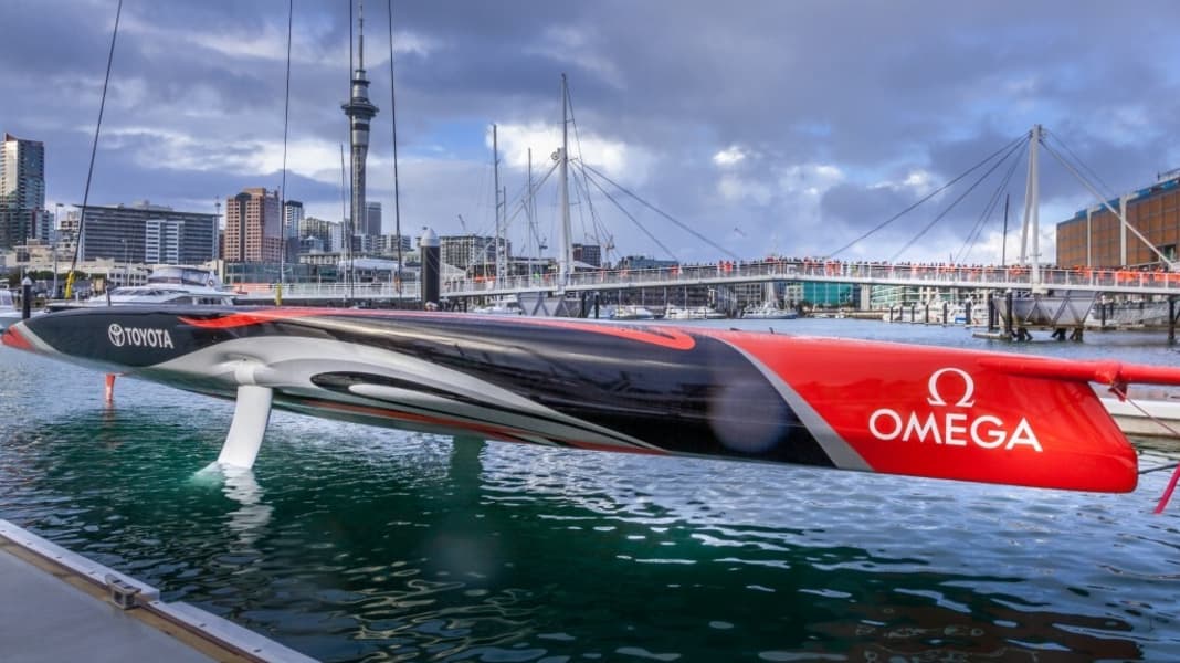 36. America’s Cup: Am Rechner geboren: 100.000 Stunden Arbeit für den „Delfin“