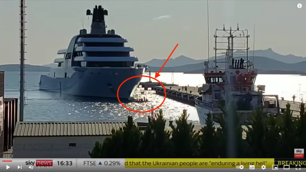 Ukraine war: Ukraine war: Opti sailors take on oligarch yacht