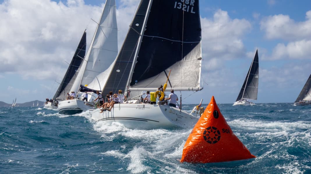 BVI Spring Regatta: Oh, how beautiful! Champagne sailing in the Caribbean. Envy!