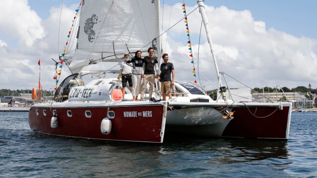 Aventure : un catamaran low-tech revient d'un tour du monde à la voile