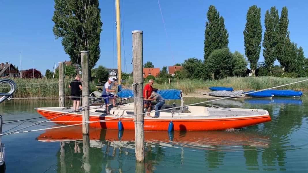 Revier: Bodensee: niedrige Wasserstände, Probleme in den Häfen