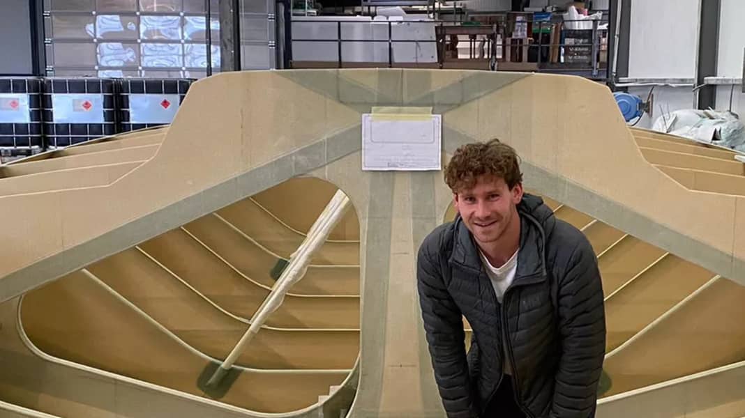 Lennart Burke : la construction d'un nouveau bâtiment de classe 40 s'approche de la finale