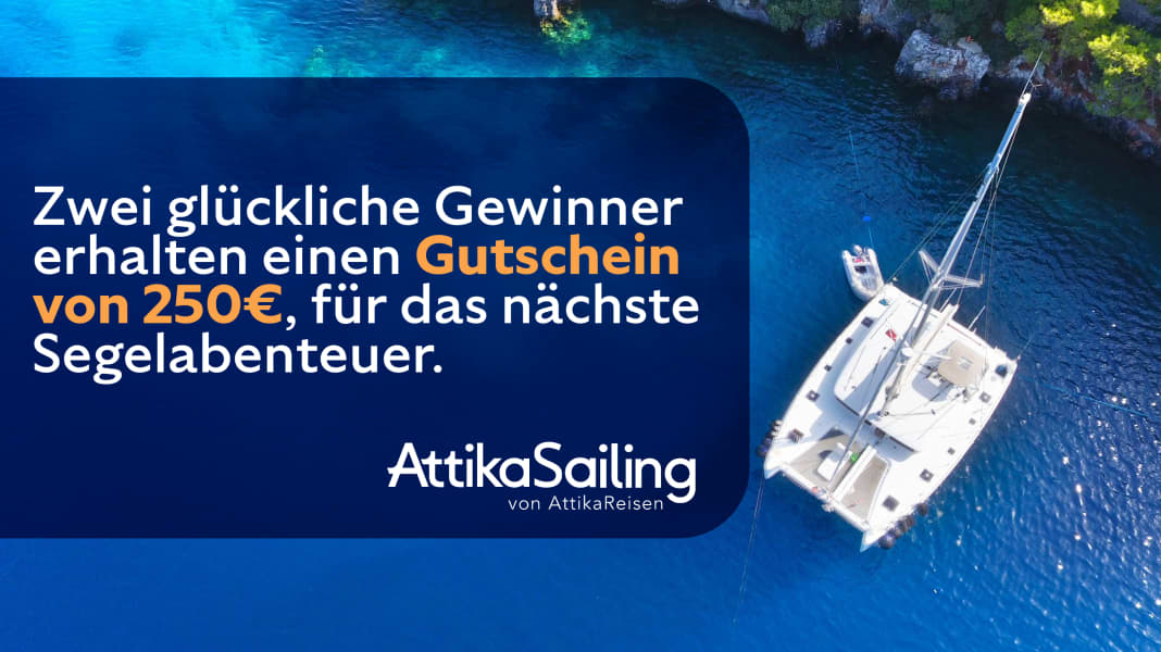 23rd advent calendar door: Attika Reisen Charter voucher YACHT 23rd advent calendar door: Attika Reisen Charter voucher YACHT