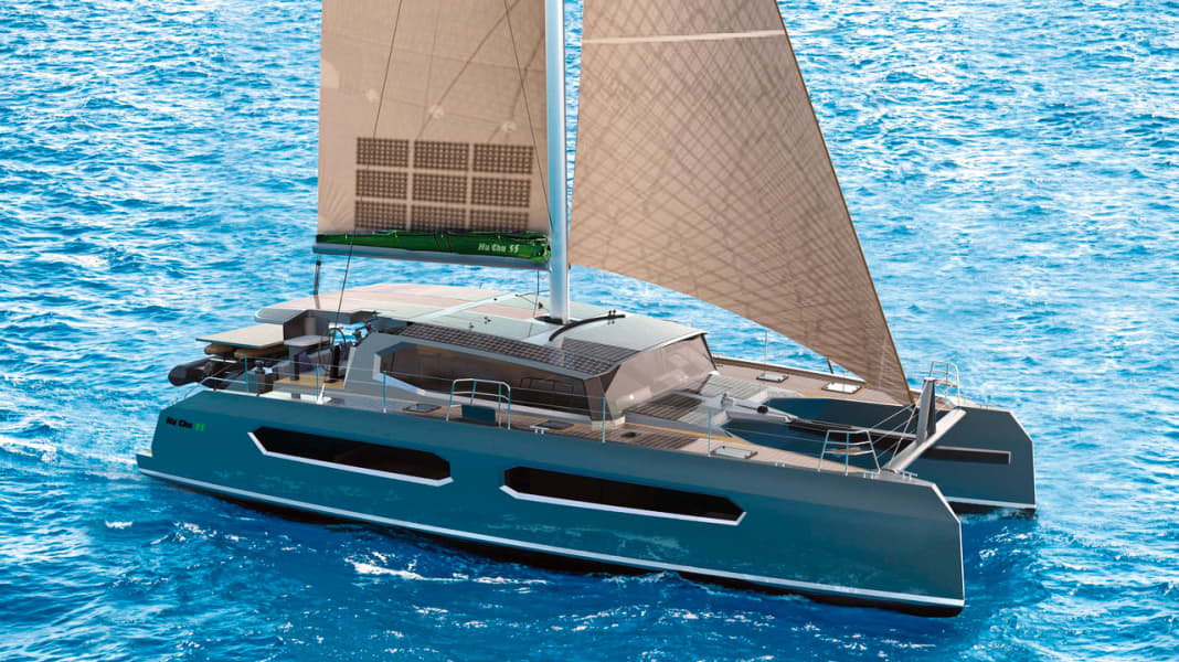 Projet de bateau durable : un catamaran de 55 pieds en aluminium recyclé