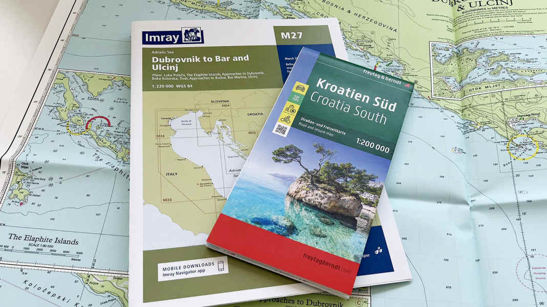 Cruising guides and nautical charts: Imray and Freytag & Berndt go together