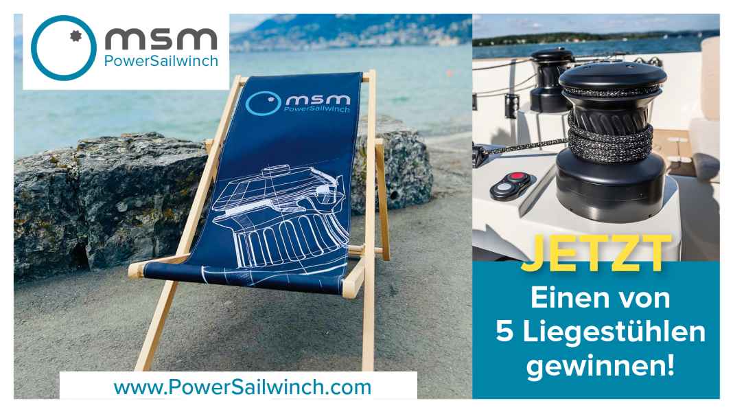 21e porte du calendrier de l'Avent : Commencer la nouvelle année en toute décontraction avec une chaise longue MSM Powersailwinch