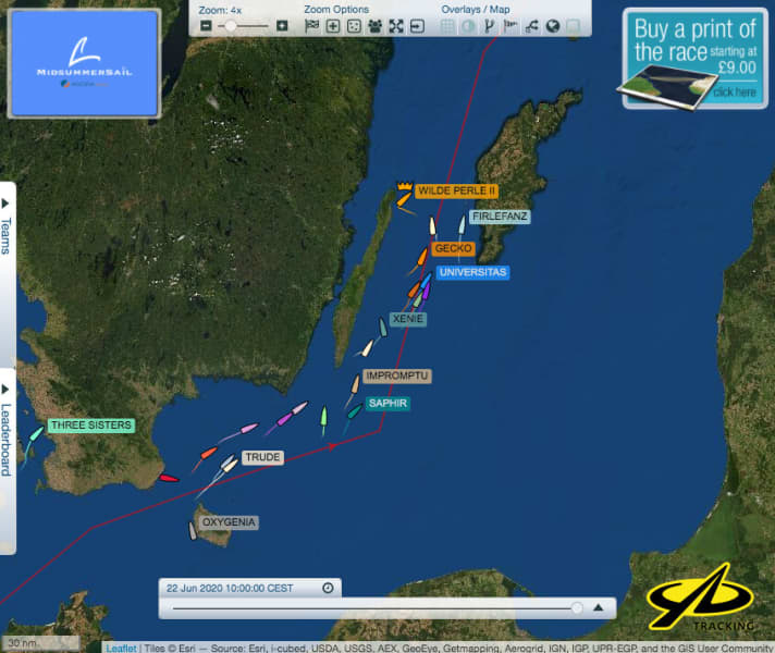   The positions on 22 June, 10 a.m.