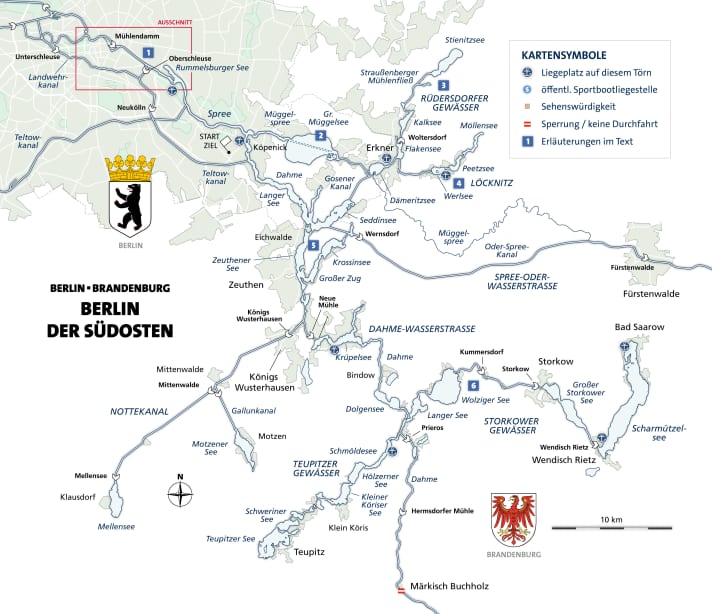   Berlin's south-east: