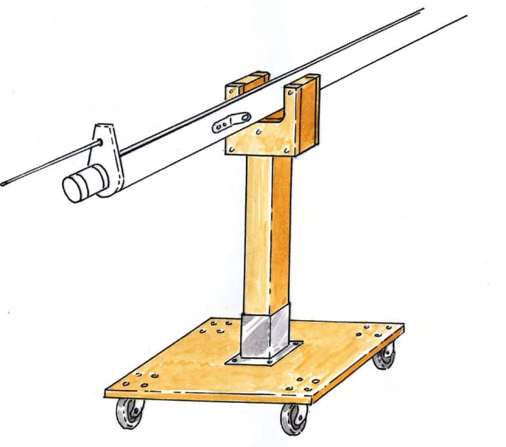 Winter storage mast