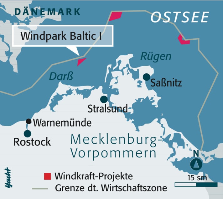   Posizione del parco eolico Baltic I