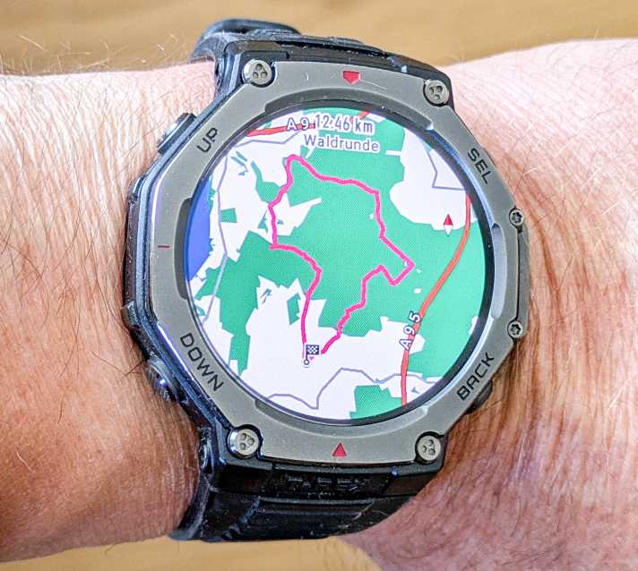 So sieht eine geplante Runde in der Vorschau aus.