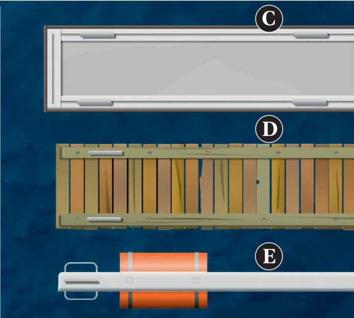 These types of floating docks are available.