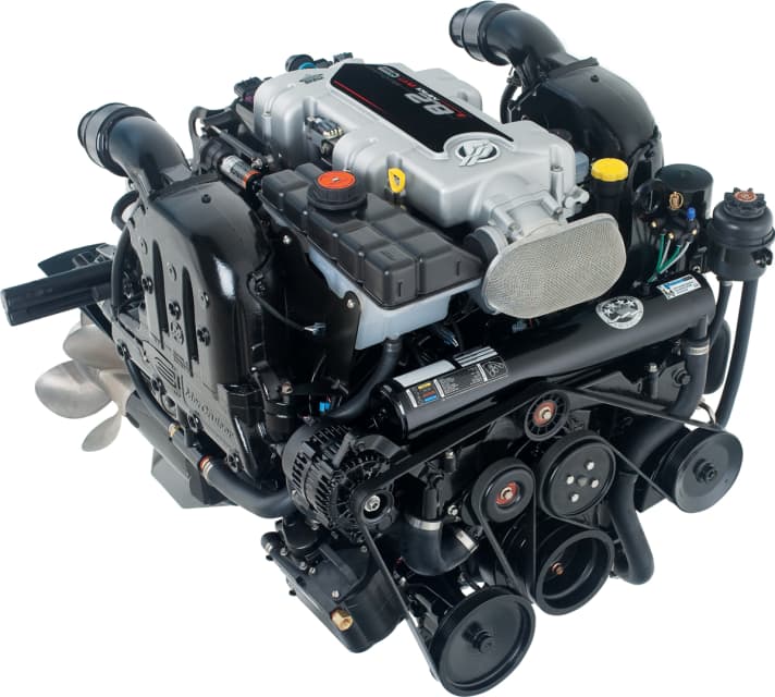 Der überarbeitete MerCruiser- Big-Block leistet 380 PS oder 430 PS aus 8,2 l Hubraum. | m.