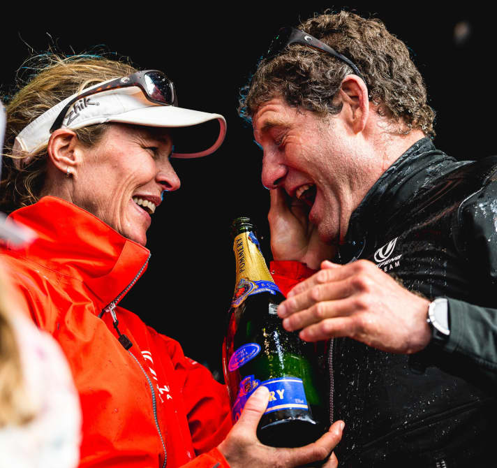   Carolijn Brouwer und Charles Caudrelier im Siegerglück