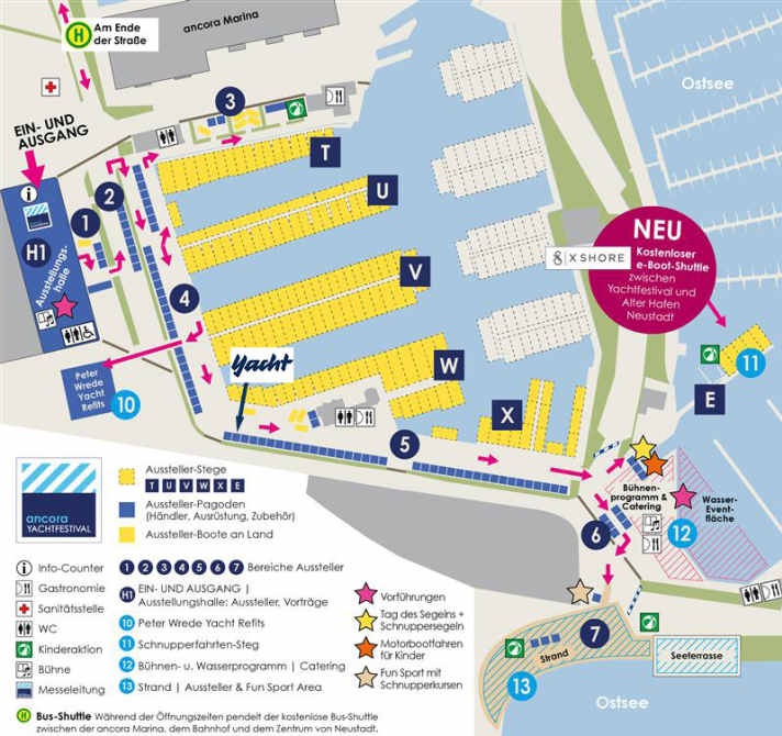 Geländeplan ancora Marina