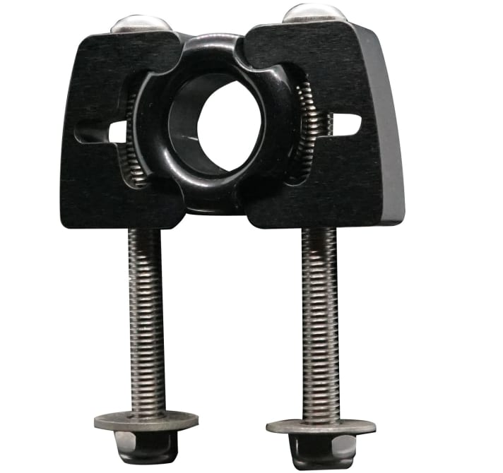 The modular guide eyes from Tyetec can also be mounted on curved decks