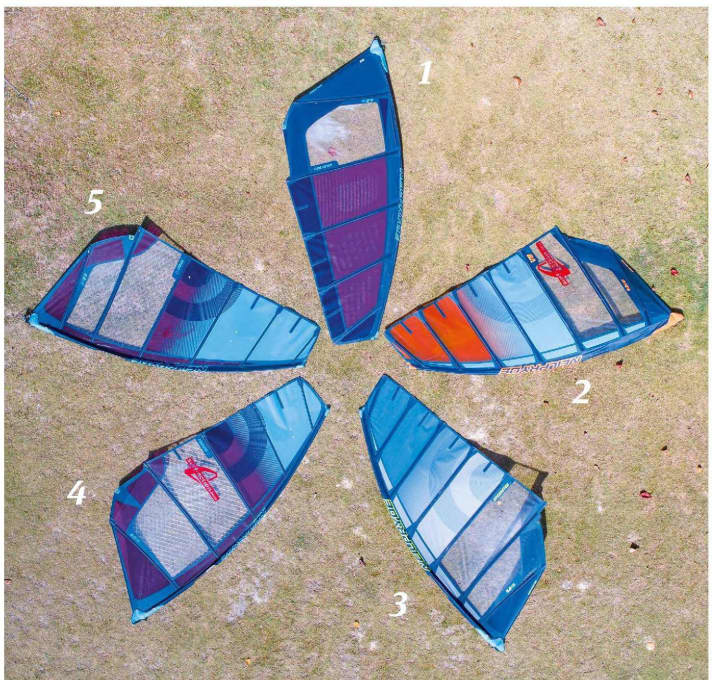 System comparison 6 square metre sails
