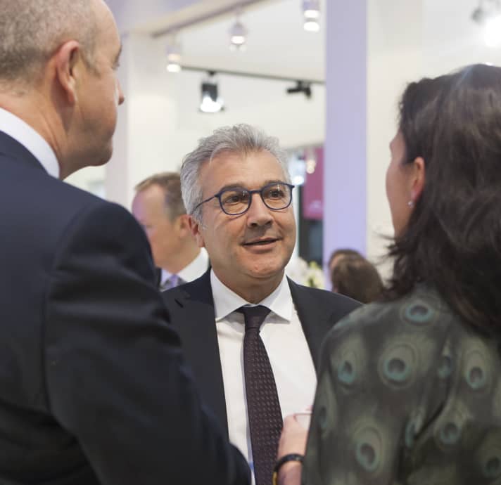 The new boot boss: Petros Michelidakis is now in charge of the trade fair. | e.