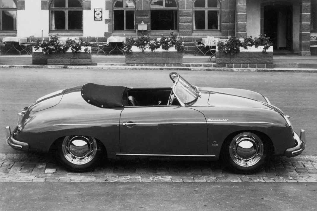 Porsche Typ 356 Speedster, Modelljahr 1955: Erster Speedster-Schriftzug