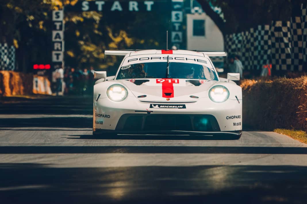 Der neue Porsche 911 RSR beim Goodwood Festival of Speed.