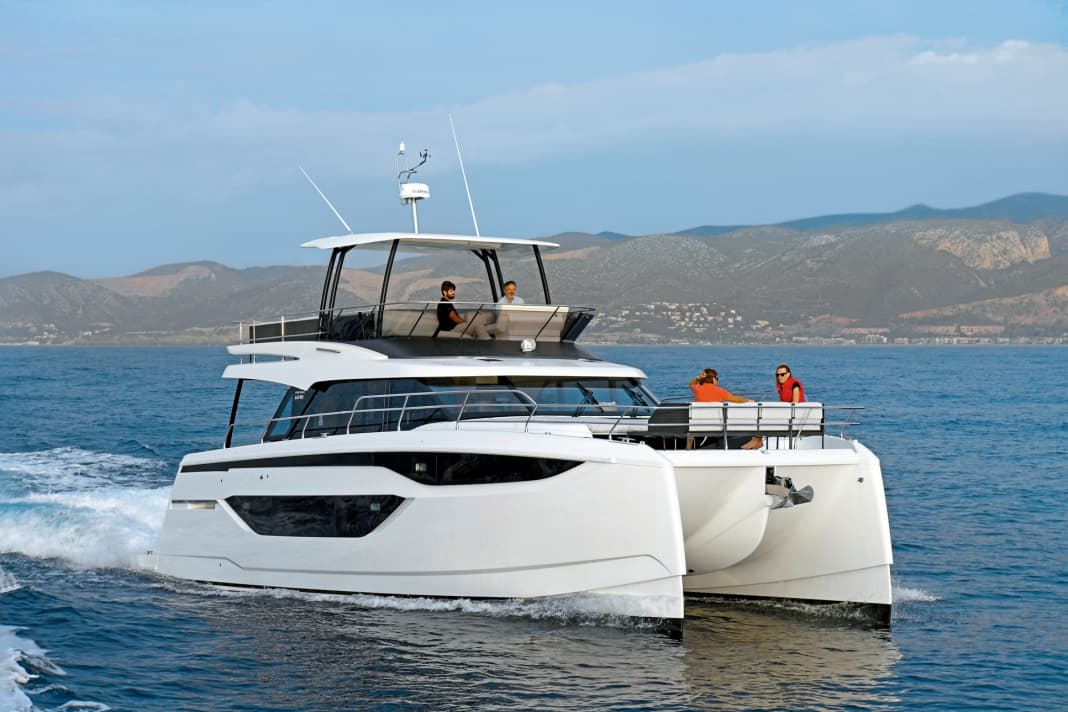 The first Prestige catamaran fits well into the DNA of the French brand