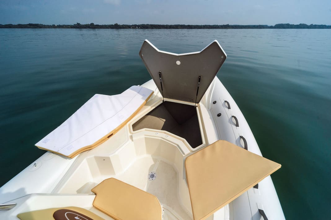 The cushions are included, the storage space is ample