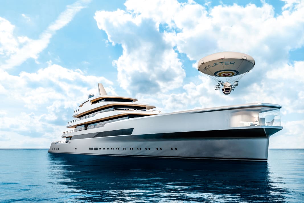 „111“: Der Fünfdecker trägt die Handschrift von Bannenberg & Rowell. An der Bugspitze der 111 Meter platzierte das Duo eine Panorama-Lounge