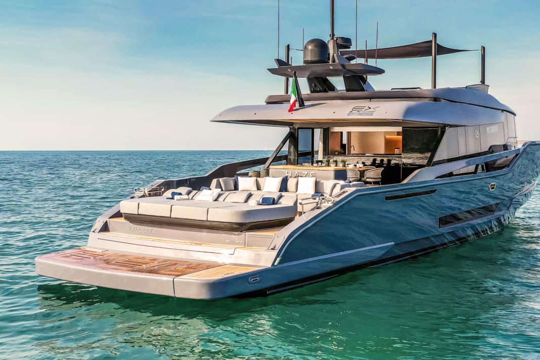 Open: The 26-metre-long Extra 86 is recommended for active families who spend a lot of time outdoors