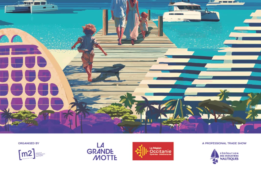 Poster of the trade fair. Many new products can be seen in La Grande-Motte.