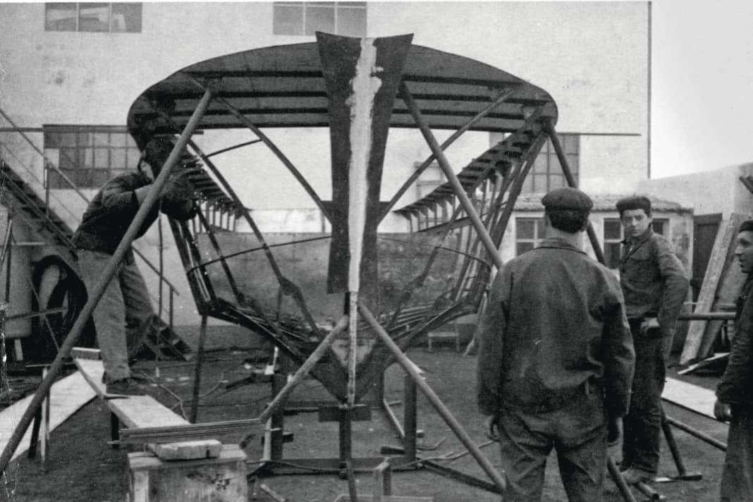 Metal foundations: Even though CRN started out with wooden superstructures, steel and aluminium dominate the majority of the shipyard's history.