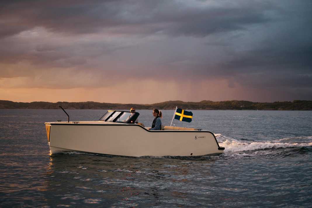 Die Elektro-Motorboote werden in Schweden gebaut.