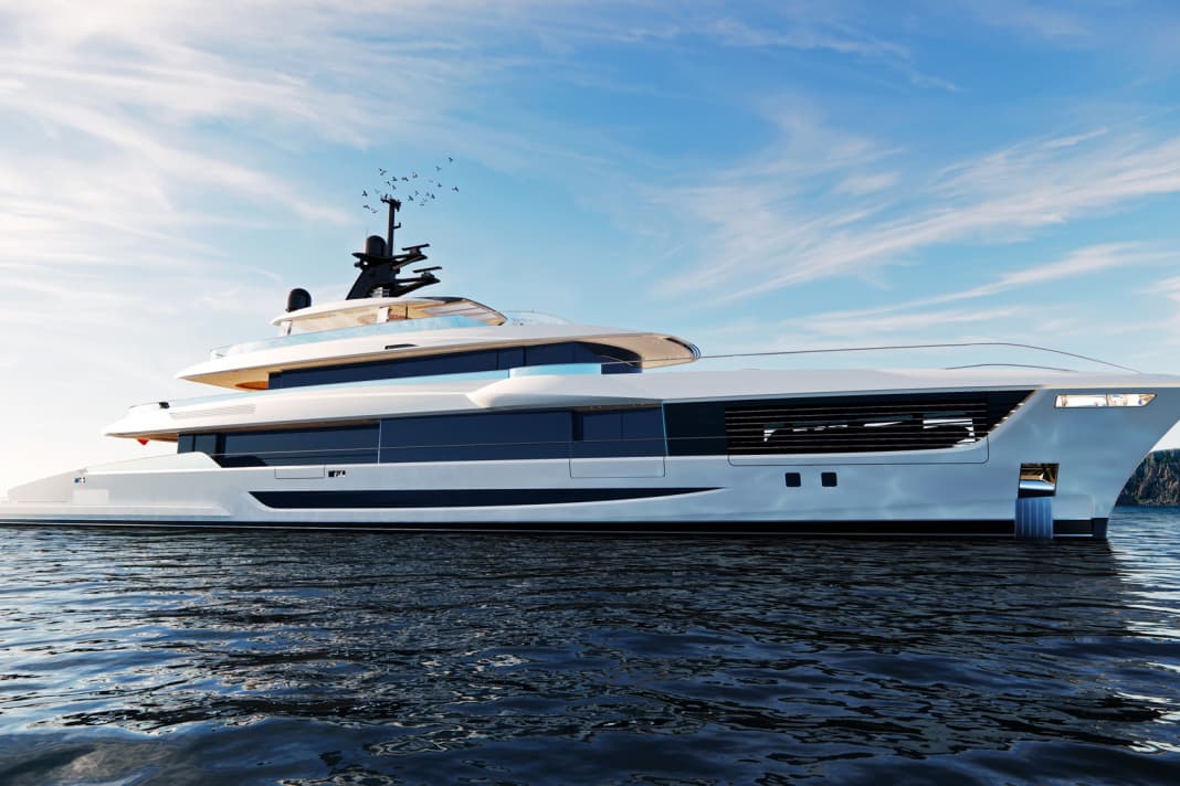 52 metres: The NL 50 Plus from the hand of Nuvolari Lenard shows the characteristics of a mega, ...