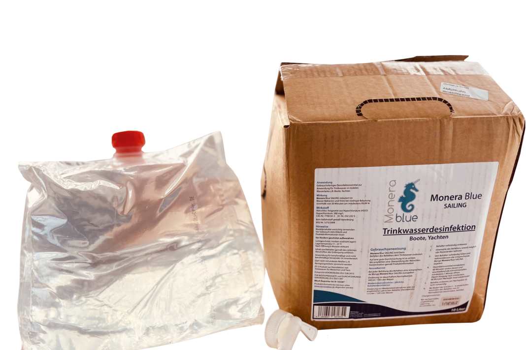 Selon la taille du réservoir, "Monera Blue" est disponible dans le commerce en différents conditionnements de 3 l à 20 l à partir de 40 euros.