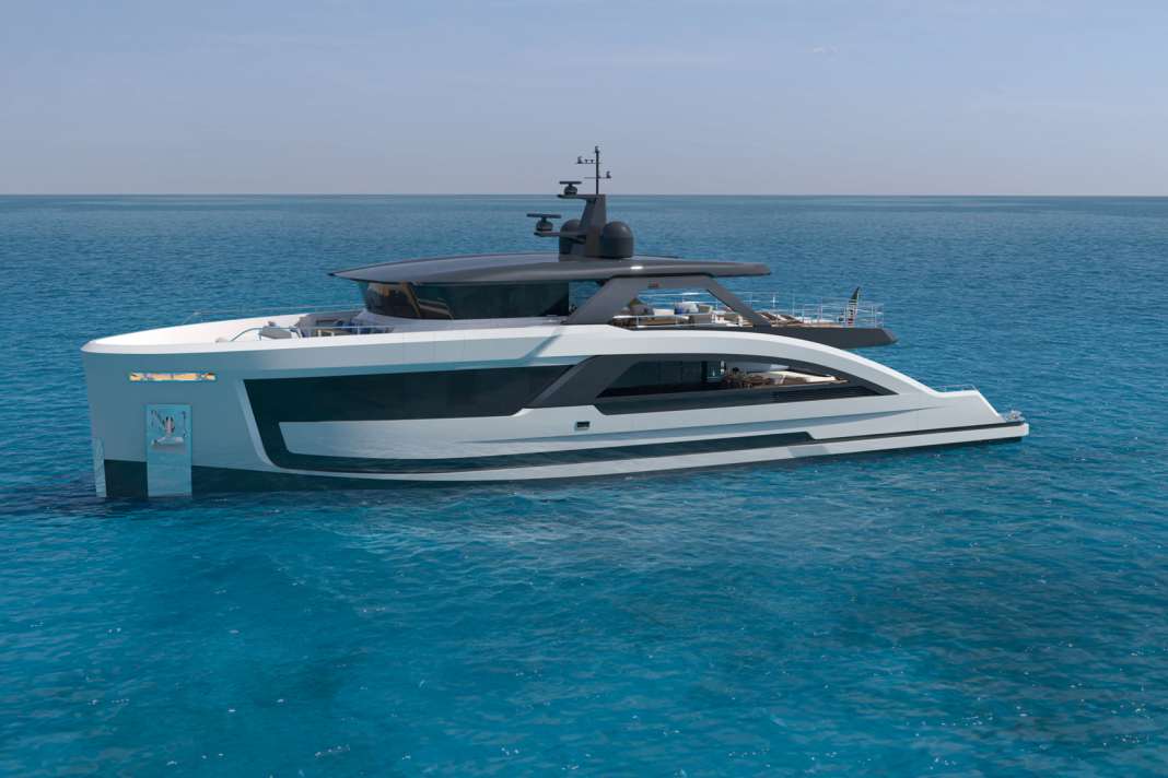 Seamore 33: Hydro Tec favours a high bow that ends in a curved stern