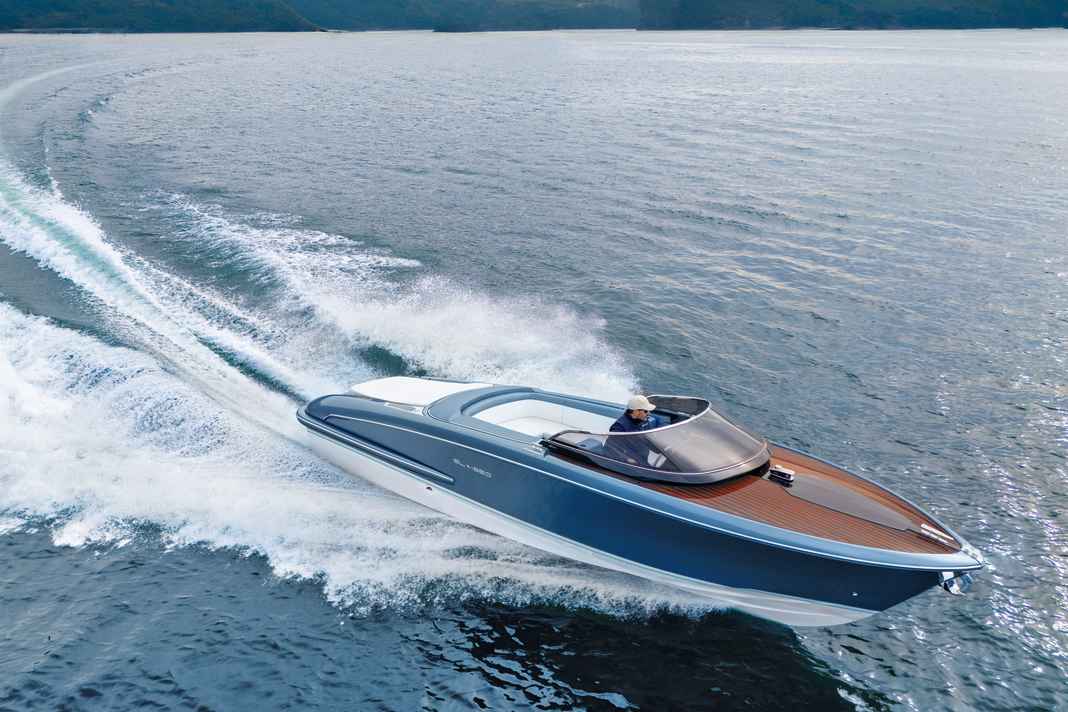 Chic design: The design language is based on the classic runaboats of the 60s and 70s.